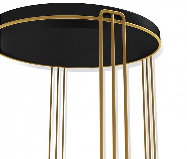 Столик кофейный Sheffilton SHT-CT31 золото/черный муар - Вид 3