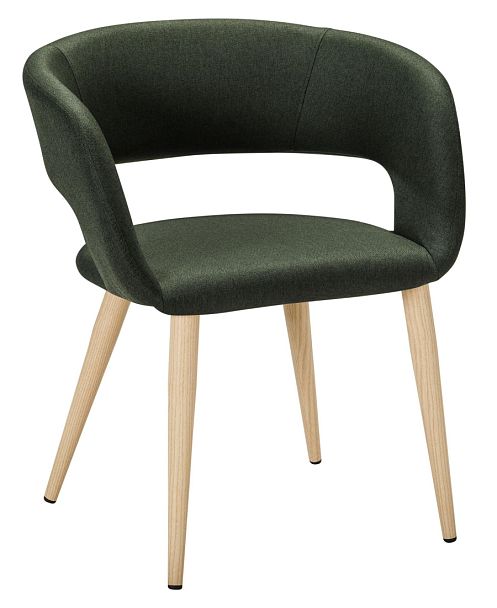 Кресло Hugs тёмно-зеленый/нат.дуб - Вид 1