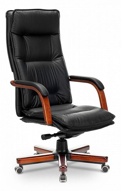 Кресло для руководителя T-9927WALNUT/BLACK - Вид 1