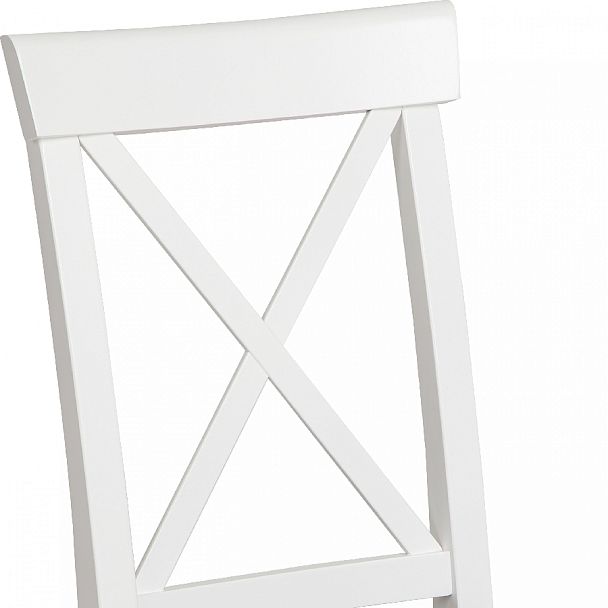 Комплект деревянных стульев с мягким сиденьем Бергольф Белый/Серый велюр, 4 шт. - Вид 8