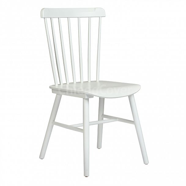 Стул Такер, белый деревянный - Вид 1