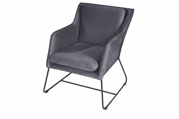 Кресло Alex, бархат серый 27 - Вид 6