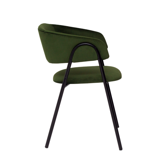 Стул Gabana, велюр Каталана 14, каркас RAL черный глянец - Вид 3