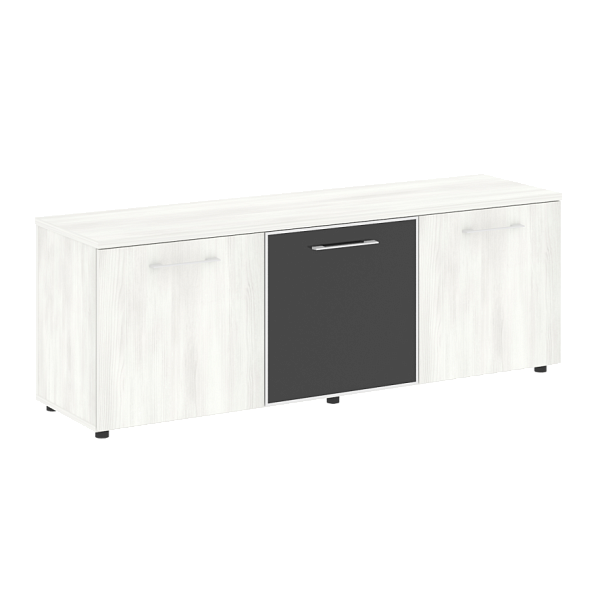 Yalta Тумба модульная LT.TS-3.4 black Снежная патина/Стекло black 1642*450*580 - Вид 1