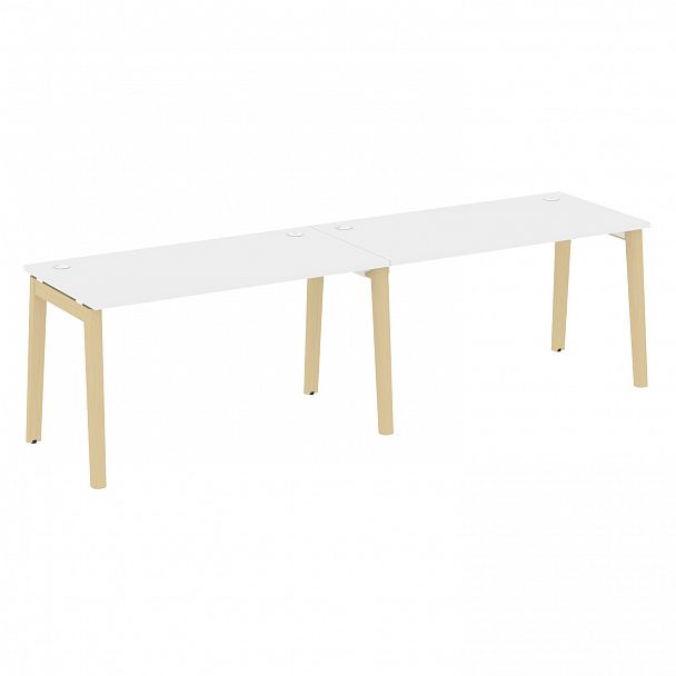 Рабочая станция "Onix wood" OW.RS-2.3.7 белый/дуб светлый - Вид 1