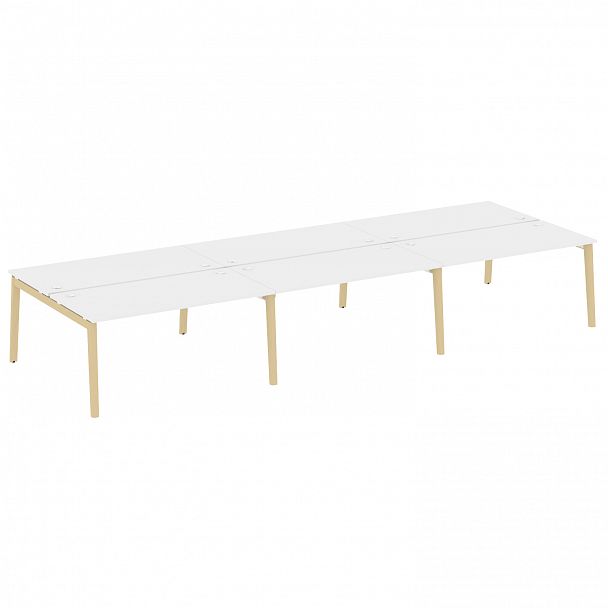 Рабочая станция "Onix wood" OW.D.RS-6.4.8 белый/дуб светлый - Вид 1