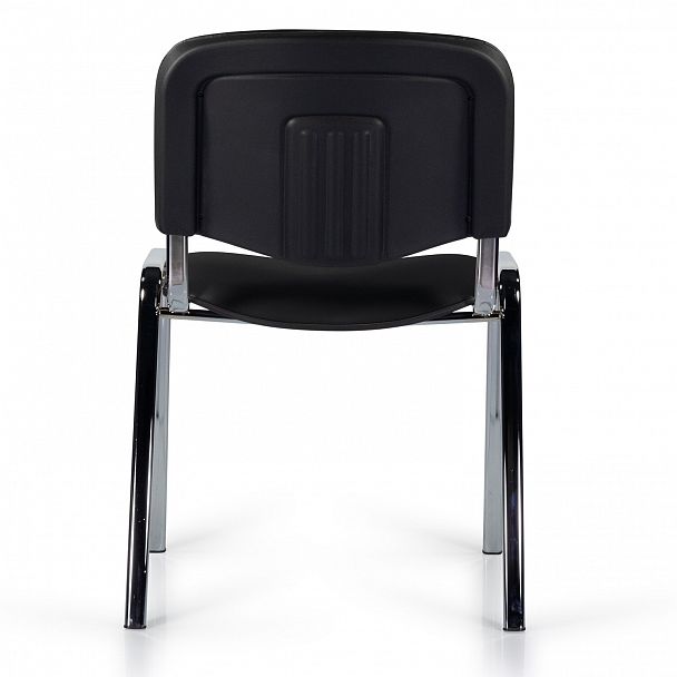 Стул STAFF "Iso Lite CF-008", хром, кожзам черный (Z-11), 532567, стопируемый - Вид 5