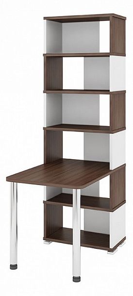 Стол компьютерный Домино СБ-10М/6 Белый/Шамони - Вид 1