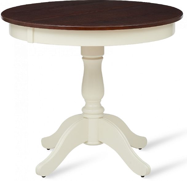 Стол деревянный раздвижной Вэлт D90(120)х90х76 Античный орех/Cлоновая кость - Вид 4