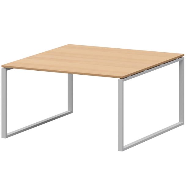 Стол переговорный на металлокаркасе АМП.О-004.123 Ольха/Белый 1600x1236x760 Арго-М - Вид 1