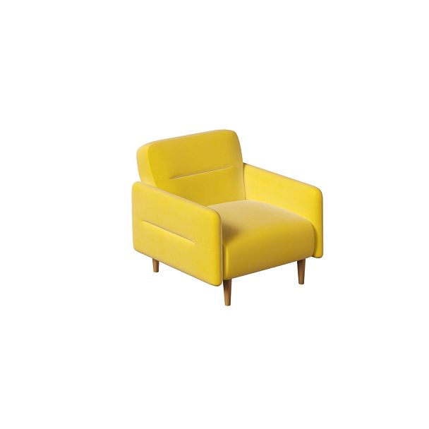 Кресло-релакс Chairman Колин 790х900х860 велюр желтый - Вид 1