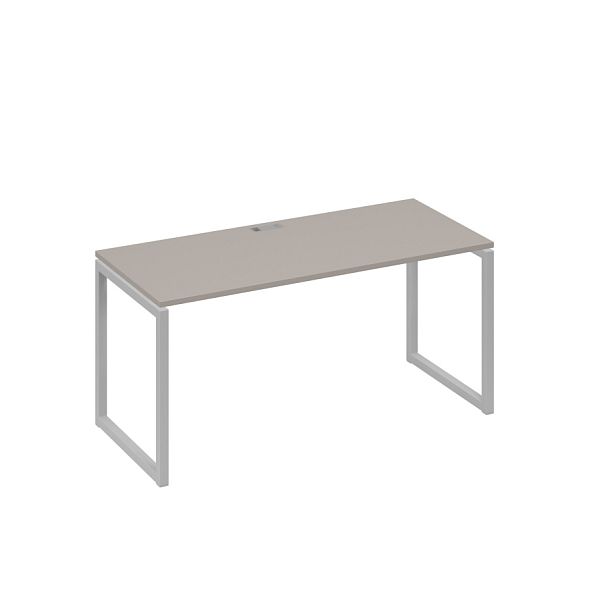 Стол письменный на металлокаркасе QUATTRO A4 А4 Б4 015 БП мокко премиум / металлокаркас серый - Вид 1