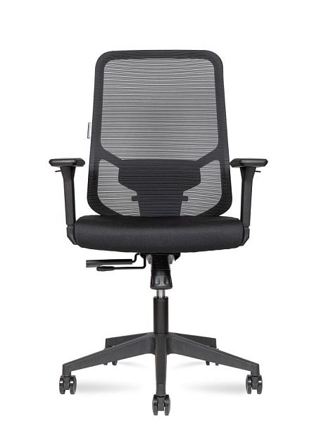 Кресло офисное / Best LB / черный пластик / черная сетка / черная ткань - Вид 2