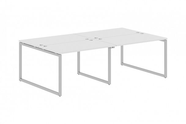 Стол "XTen-Q" XQWST 2814 белый/алюминий - Вид 1