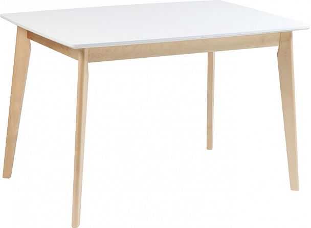 Стол деревянный раскладной Норден 120 Белый/Натуральный - Вид 1