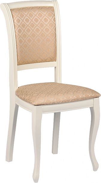 Комплект деревянных стульев с мягким сиденьем Арктос Слоновая кость/Бежевый жаккард, 4 шт. - Вид 3
