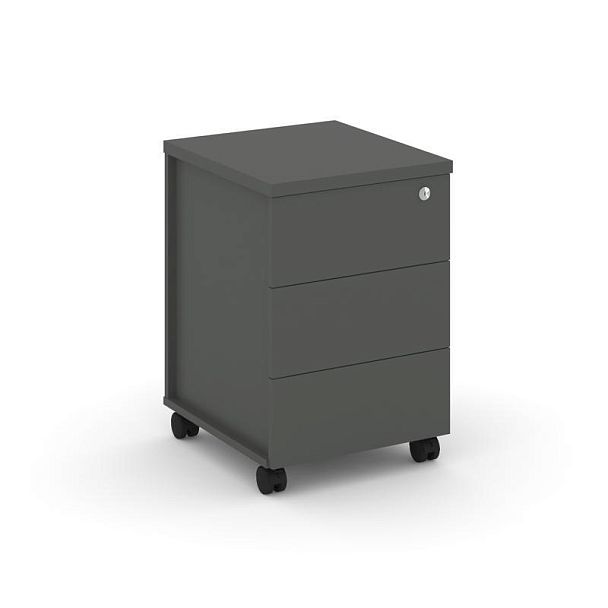 Стайл Проджект Тумба мобильная з/с ЛДСП SN.TM-006 Антрацит 416*460*611 - Вид 1