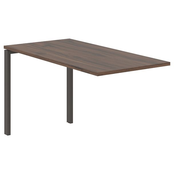 Брифинг-приставка EUB 1367 Дуб Денвер тёмный/Мокко 1360х670х750 EDIS - Вид 1