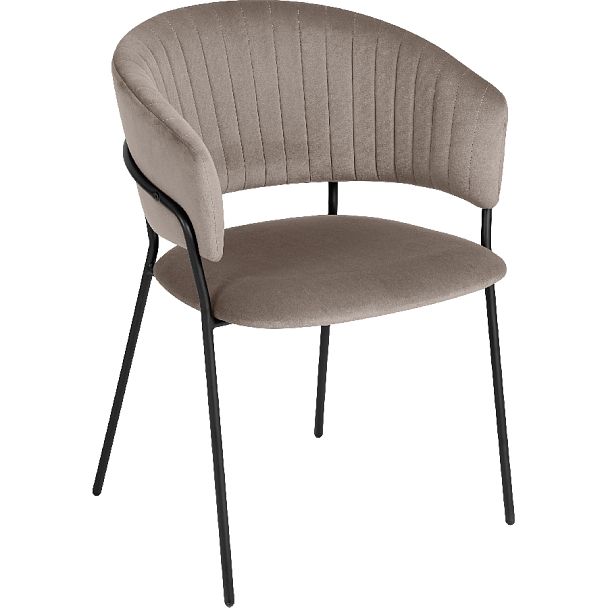 Комплект кухонных стульев Даксон мокко велюр/черный, 3 шт. - Вид 3