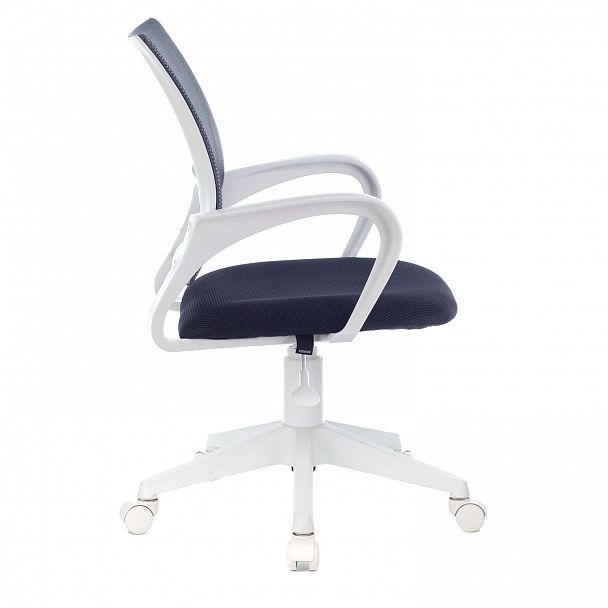 Кресло BRABIX "Fly MG-396W", с подлокотниками, пластик белый, сетка, темно-серое, 532400, MG-396W_532400 - Вид 6