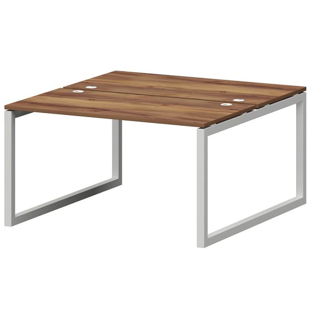 Бенч двойной на металлокаркасе СМС2-О-14К.149.Пр50 Таксония/Белый 1400x1496x750 Смарт - Вид 1