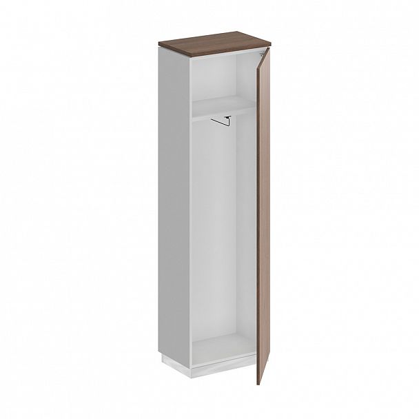 Шкаф для одежды узкий "City" СИ 305 дуб гладстоун/белый премиум/дуб гладстоун - Вид 1