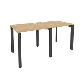 Onix Рабочая станция на П-образном м/к O.MP-RS-2.0.7 Тиквуд светлый/Антрацит металл 1560*720*750 - Фото предпросмотра