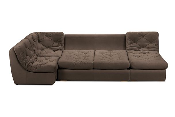 Диван «Борнео» П-образный коричневый - Вид 10