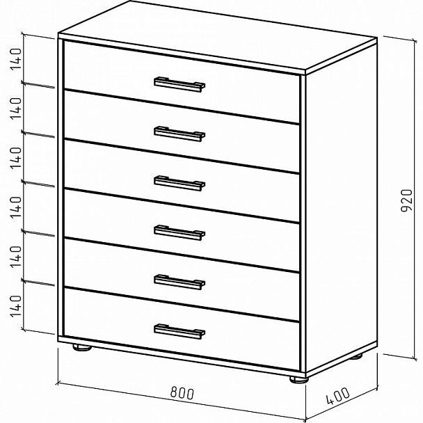 Комод Остин-8 - Вид 2