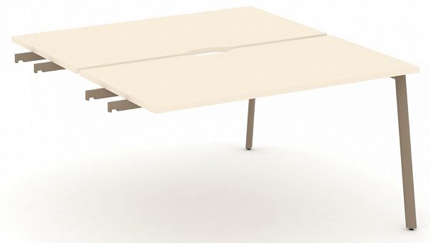 Двойной стол приставка к опорным тумбам "ESTETICA" ES.D.SPR-3-VP Сатин - Вид 1