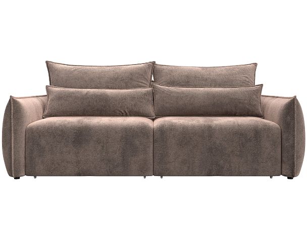 Диван прямой Лига-051 НПБ Велюр бежевый - Вид 2