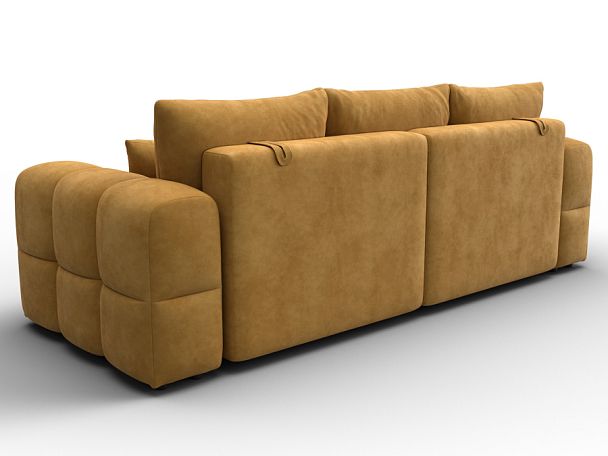 Диван прямой Лига-110 НПБ Велюр желтый - Вид 5