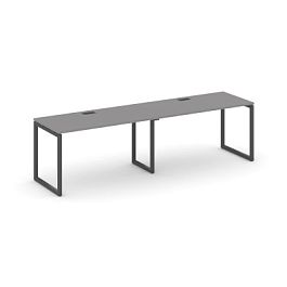 Стайл Проджект Рабочая станция односторонняя SN-4O.ORS-022 Серый Пепел/Металл Антрацит 2360*800*750 - Фото предпросмотра