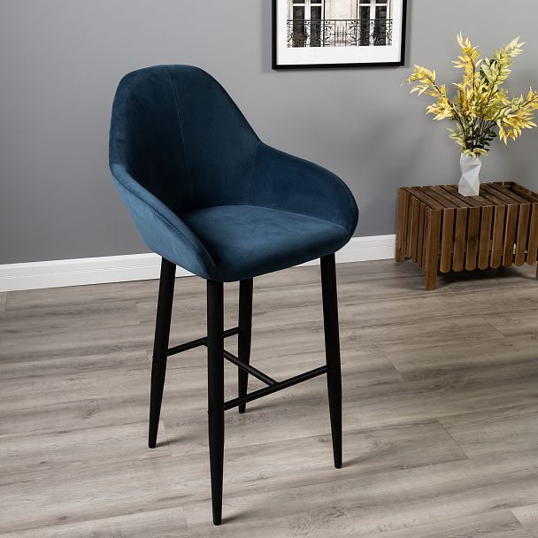 Кресло Бар.Kent Diag blue/черный - Вид 11