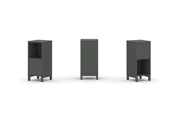 Стайл Проджект Набор стеллажа 2-х сторон., 2 яр. SN.NSD-211 Антрацит/Металл Антрацит 387*400*881 - Вид 1