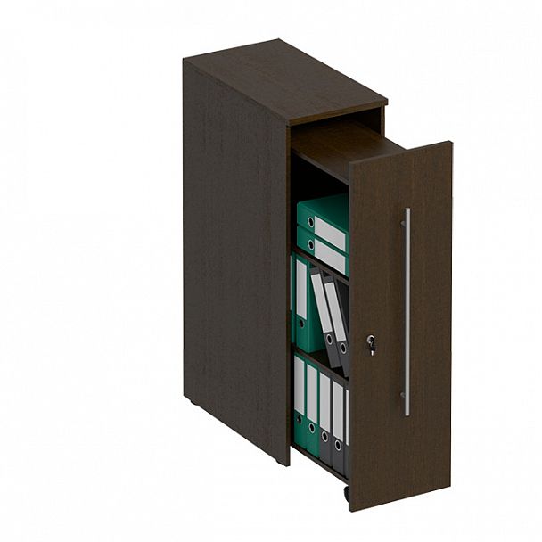 Стеллаж вертикальный с замком, правый "Формула" ФР 339 венге темный - Вид 1