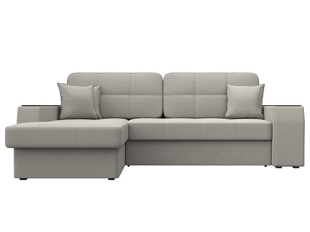 Диван угловой Брюссель левый угол Рогожка бежевый - Вид 2