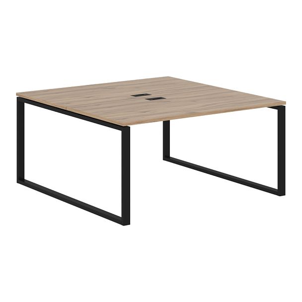 Стол 2-х местный EQWST 1516 Дуб Денвер светлый/Черный 1560х1606х750 EDIS - Вид 1