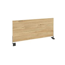 Onix Экран боковой (ЛДСП) O.EKR-80 Тиквуд светлый/Антрацит металл 800*370*18 - Фото предпросмотра