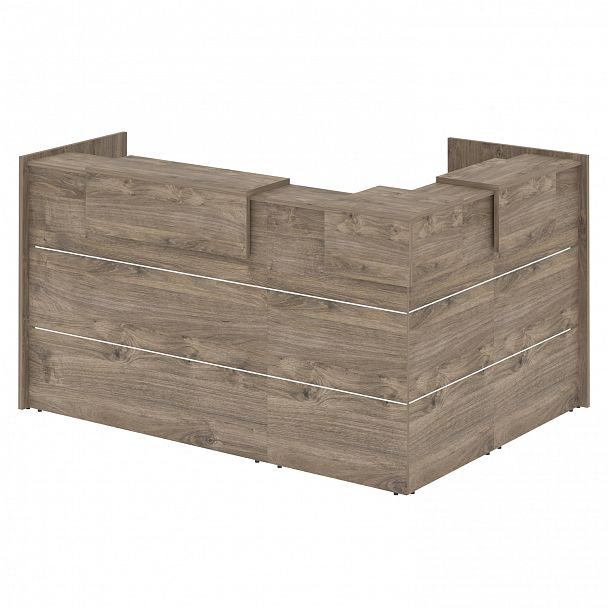 Ресепшн Г-образный "Onix" O.R-K-23 тиквуд темный - Вид 2