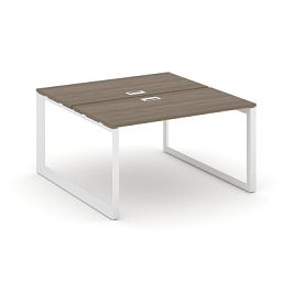 Style Project Next Рабочая станция двухсторонняя SN-59O.DRS-003 Вяз Благородный/Металл Белый/Белый Заглушка 1380*1232*750 - Фото предпросмотра