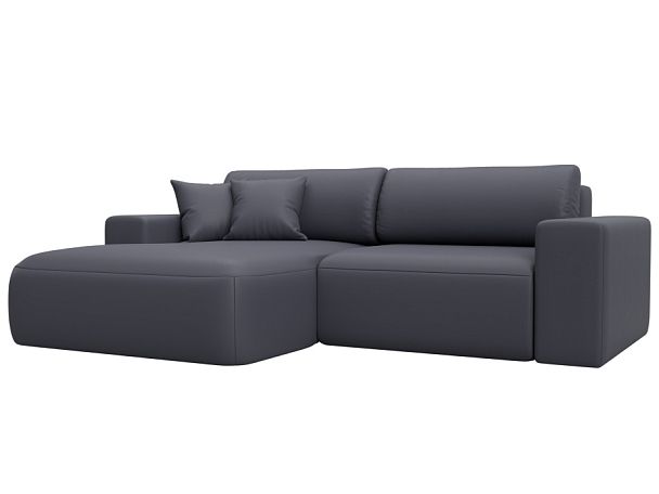 Диван угловой Лига-036 НПБ Классик левый угол Экокожа серый - Вид 1