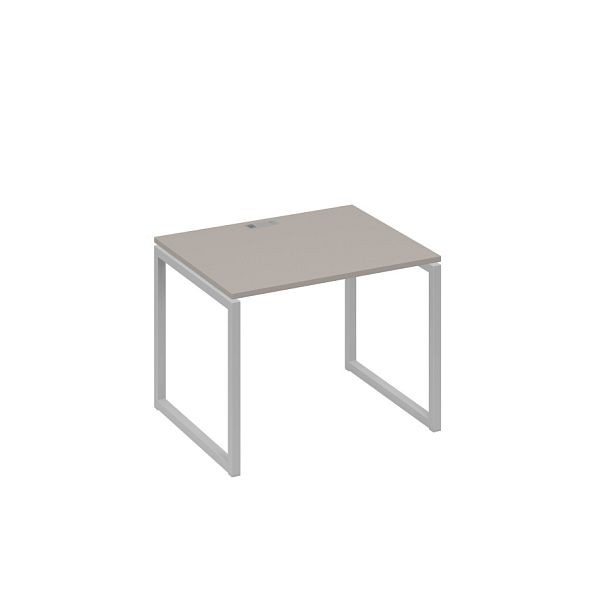 Стол письменный на металлокаркасе QUATTRO A4 А4 Б4 022 БП мокко премиум / металлокаркас серый - Вид 1