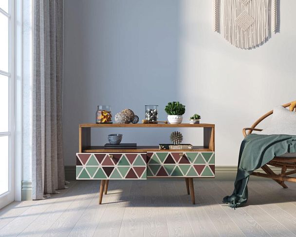 Консоль Berber с двумя ящиками принт 26 арт BB22/Print_26 - Вид 2