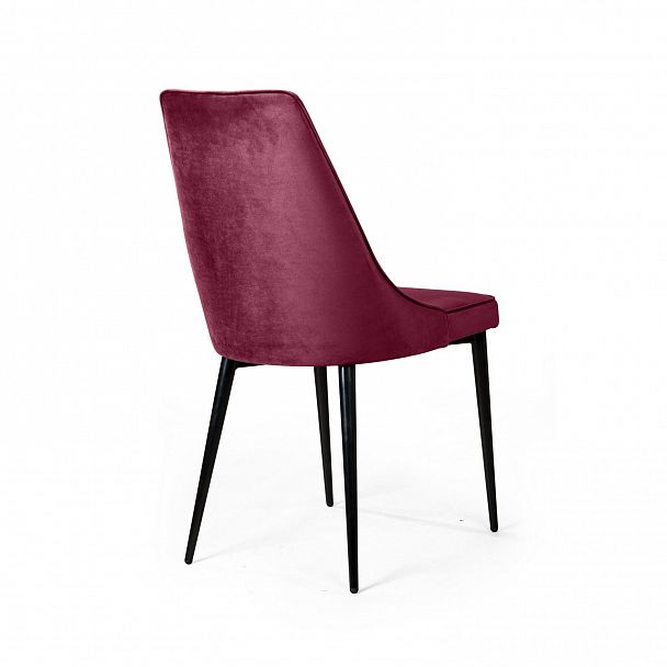 Стул Oliver, бархат красный 16/ чёрный конус - Вид 5