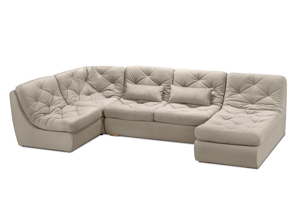 Диван «Борнео» П-образный бежевый - Вид 1