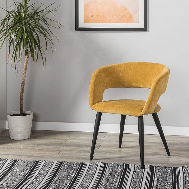 Кресло Hugs желтый/черный - Вид 9