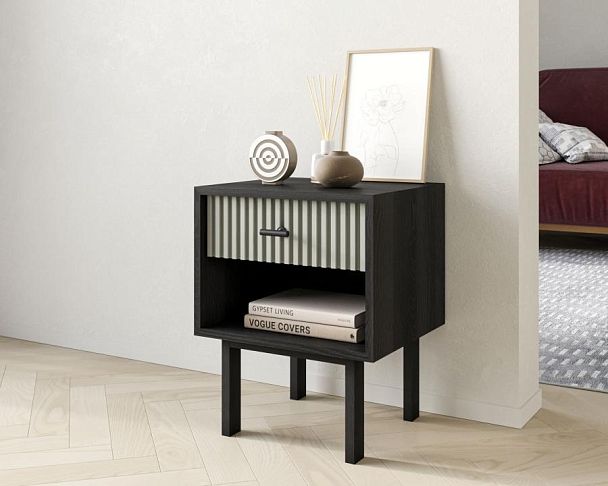 Тумбочка с верхним ящиком Emerson арт EM11/gray/L - Вид 3