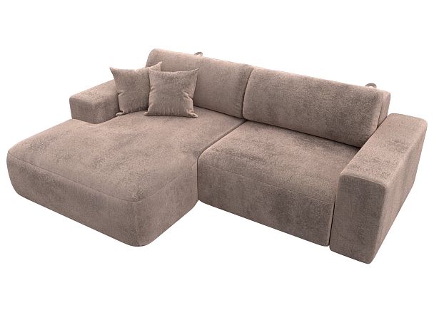 Диван угловой Лига-036 НПБ Классик левый угол Велюр бежевый - Вид 5