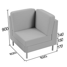(end-us) Угловая секция Эндер - Фото предпросмотра